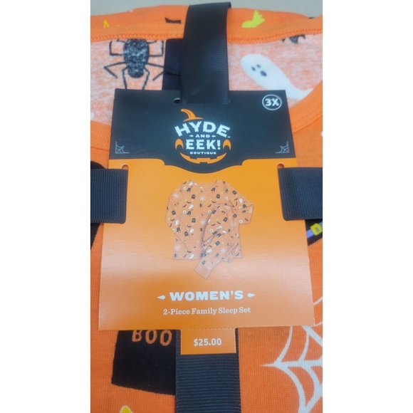 Women's Plus Size Halloween Matching Family Pajama Set - Hyde & EEK! Boutique 3X - Picture 5 of 6